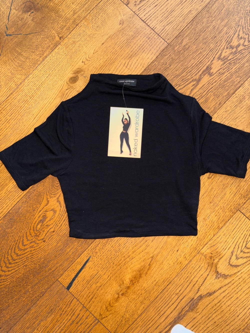 Naked Wardrobe Black Long Sleeve Top